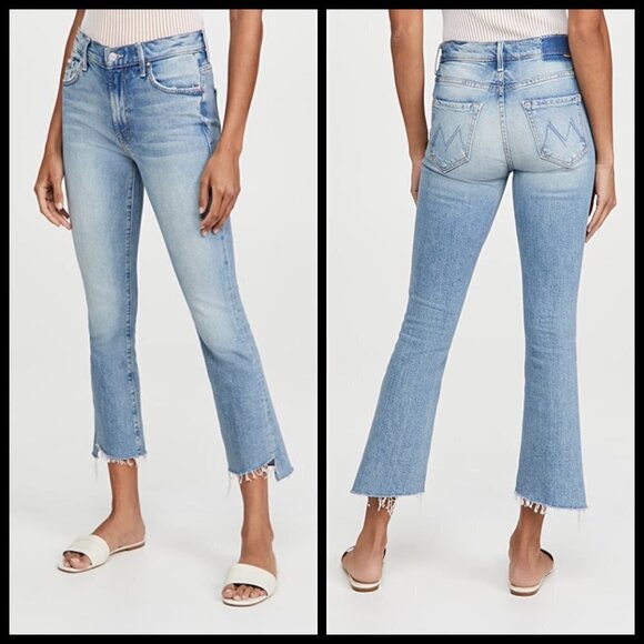 💕MOTHER SUPERIOR💕 The Insider Crop Step Fray Jeans ~ I Confess 28 NWOT - Picture 10 of 17